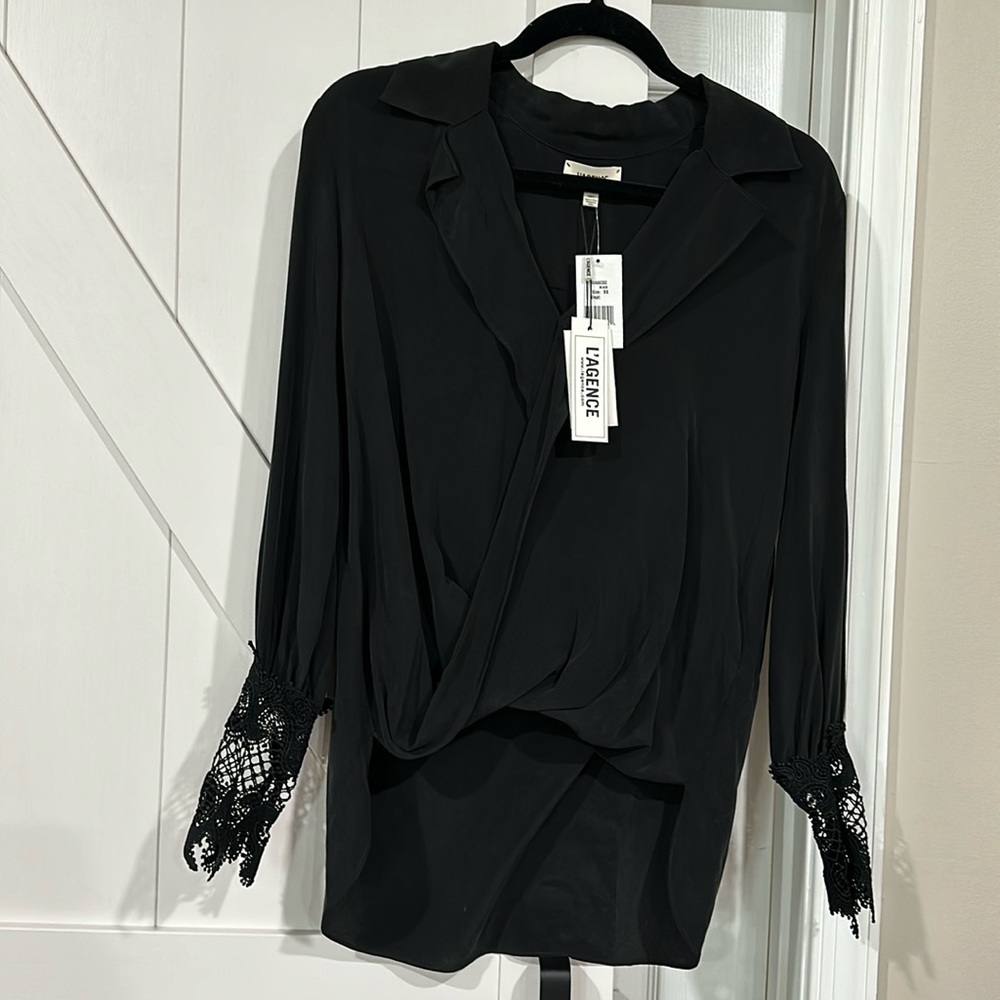 L’ Agence silk blouse